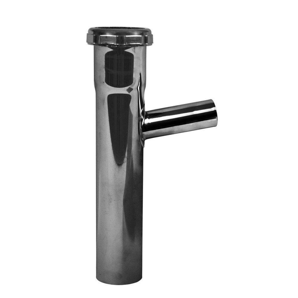 Dearborn Polished Chrome Tailpiece, Hose and Clamp in Polished Chrome 