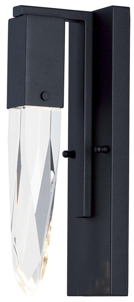 ET2 Lighting Black 6W 1-Light Integrated LED Wall Sconce 