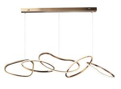 270W 5-Light LED Pendant in Brushed Champagne