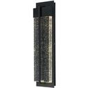 9W 1-Light Integrated LED Outdoor Wall Sconce in Black