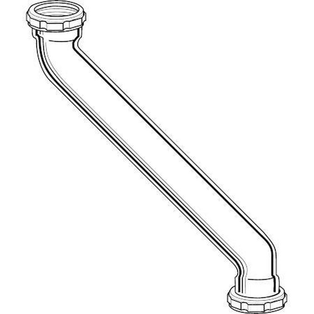 Dearborn Chrome 20 ga Slip-Joint Nut and Offset Trap in Chrome 