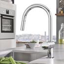 GROHE StarLight Chrome Single Handle Pull Down Kitchen Faucet 