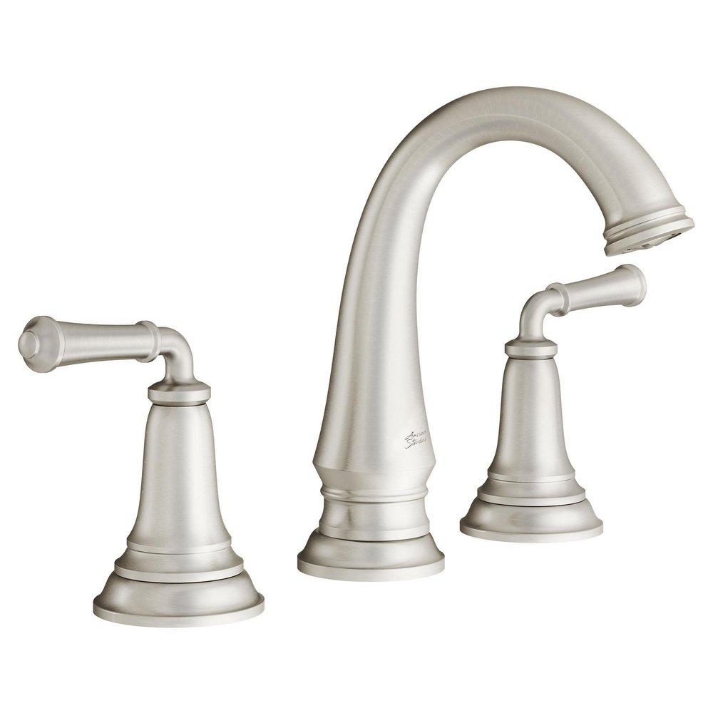 American Standard Brushed Nickel Two Handle Widespread Bathroom Sink Faucet 