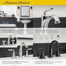 American Standard Polished Nickel PVD Single Handle Centerset Bathroom Sink Faucet 