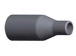 1 x 3/4 in. XH CS BBE Conc Swage Beveled Both Ends Black Carbon Steel Nipple