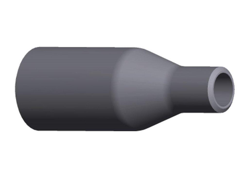 Capitol Manufacturing XH CS BxP Conc Swage Beveled x Plain Black Carbon Steel Nipple 