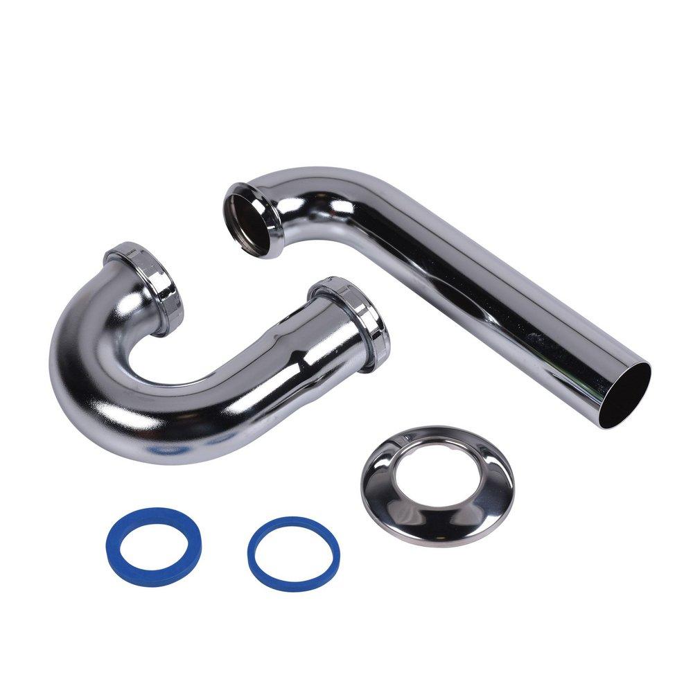 Dearborn Polished Chrome Brass P-Trap 