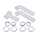 Dearborn White Slip-Joint Center Outlet Waste in White 