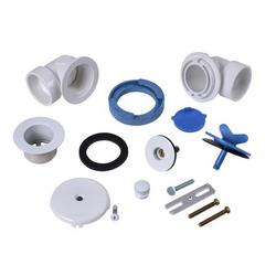 Plastic Lift & Turn Drain in White
