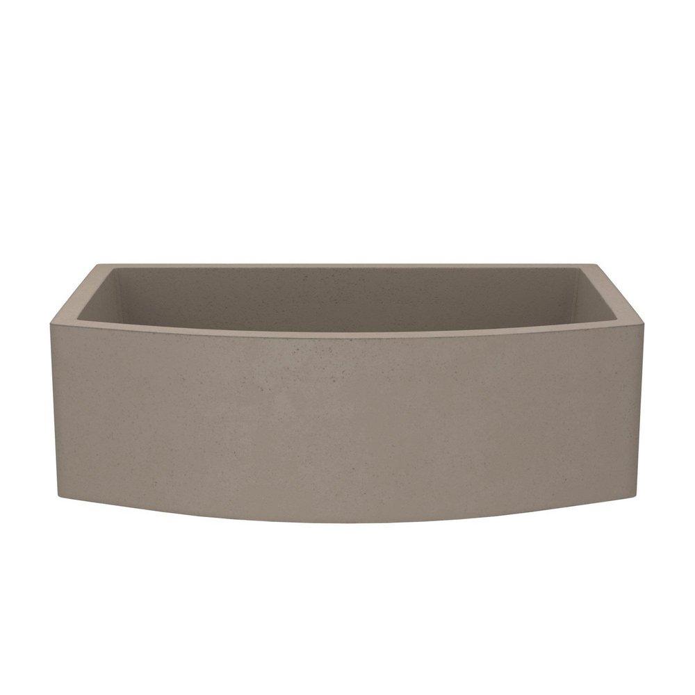Native Trails Earth 33 x 20-1/2 in. Concrete Single Bowl Farmhouse Kitchen Sink 