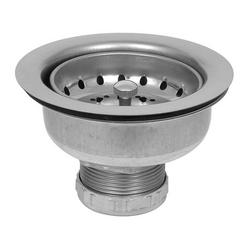 4-1/3 in Stainless Steel and Rubber Basket Strainer