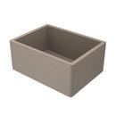 Native Trails Earth 24 x 18 in. No Hole Concrete 1 Bowl Farmhouse, Undermount and Apron Front Kitchen Sink 