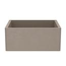 Native Trails Earth 24 x 18 in. No Hole Concrete 1 Bowl Farmhouse, Undermount and Apron Front Kitchen Sink 
