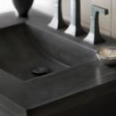 Native Trails Slate 48-1/2 x 21-3/4 in. Single Bowl Concrete and Composite Vanity Top 