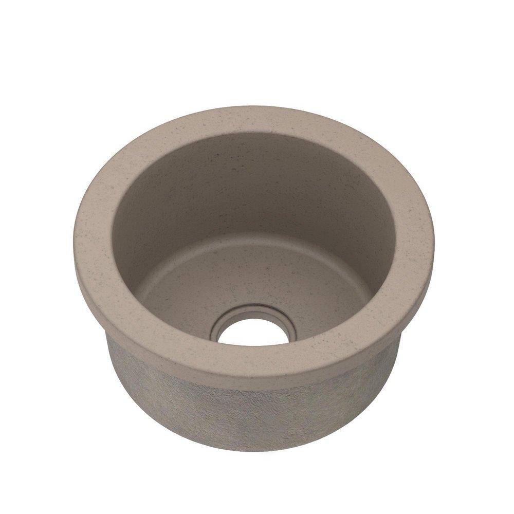 Native Trails Earth 16 x 16 in. No Hole Drop-in and Undermount NativeStone&reg; Bar Sink 