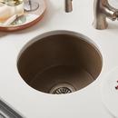 Native Trails Earth 16 x 16 in. No Hole Drop-in and Undermount NativeStone&reg; Bar Sink 
