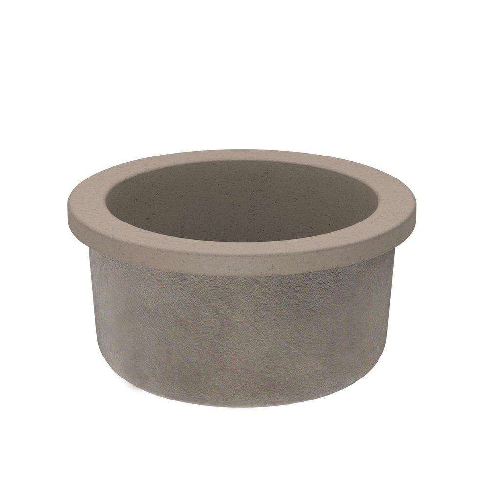 Native Trails Earth 16 x 16 in. No Hole Drop-in and Undermount NativeStone&reg; Bar Sink 