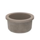 Native Trails Earth 16 x 16 in. No Hole Drop-in and Undermount NativeStone&reg; Bar Sink 