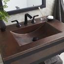 Native Trails Antique Copper 30-1/2 x 21-3/4 in. Single Bowl Copper Vanity Top 