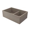 Native Trails Earth 33 x 21 in. Concrete Double Bowl Farmhouse Kitchen Sink 