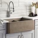 Native Trails Earth 33 x 21 in. Concrete Double Bowl Farmhouse Kitchen Sink 