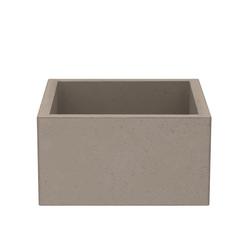 15 x 15 in. No Hole Apron Front and Undermount NativeStone® Bar Sink in Earth