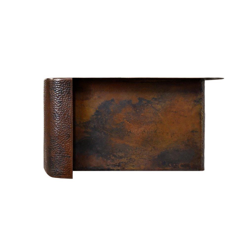 Native Trails Antique Copper 33 x 20-1/2 in. No Hole Copper 1 Bowl Farmhouse and Undermount Kitchen Sink 