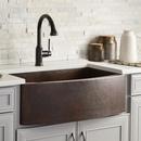 Native Trails Antique Copper 33 x 20-1/2 in. No Hole Copper 1 Bowl Farmhouse and Undermount Kitchen Sink 