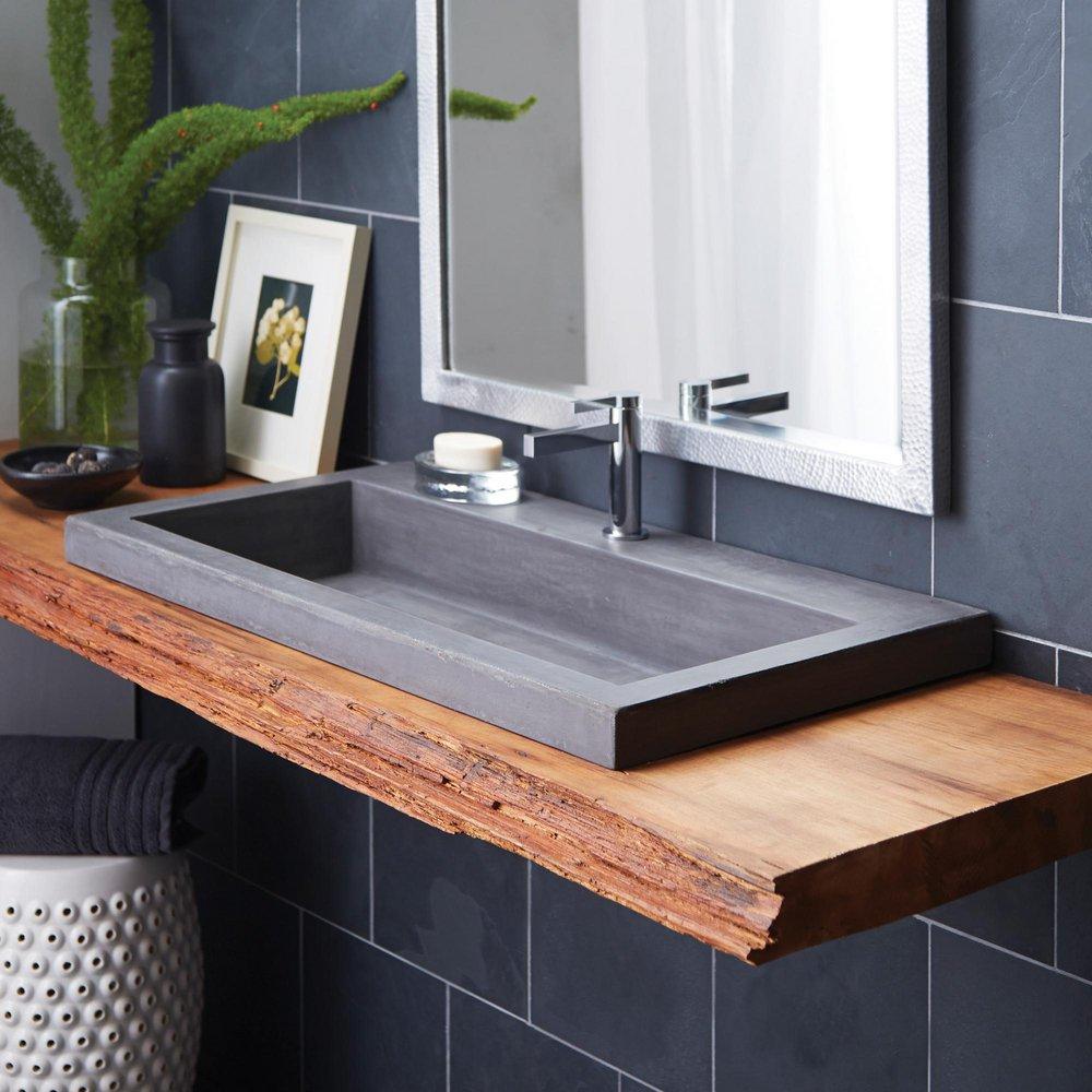 Native Trails Slate Drop-in Bathroom Sink 