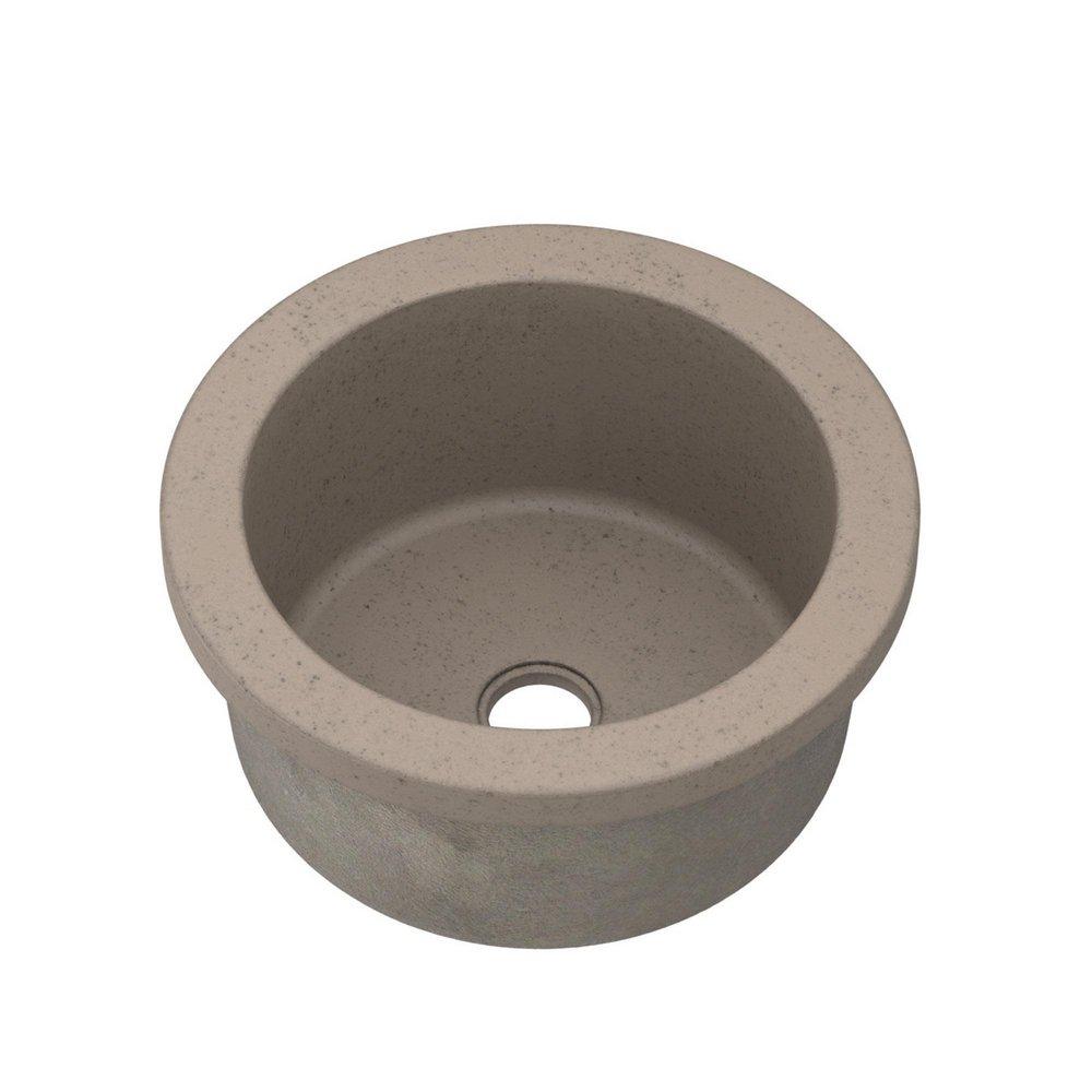 Native Trails Earth 14 x 14 in. No Hole Drop-in and Undermount NativeStone&reg; Bar Sink 