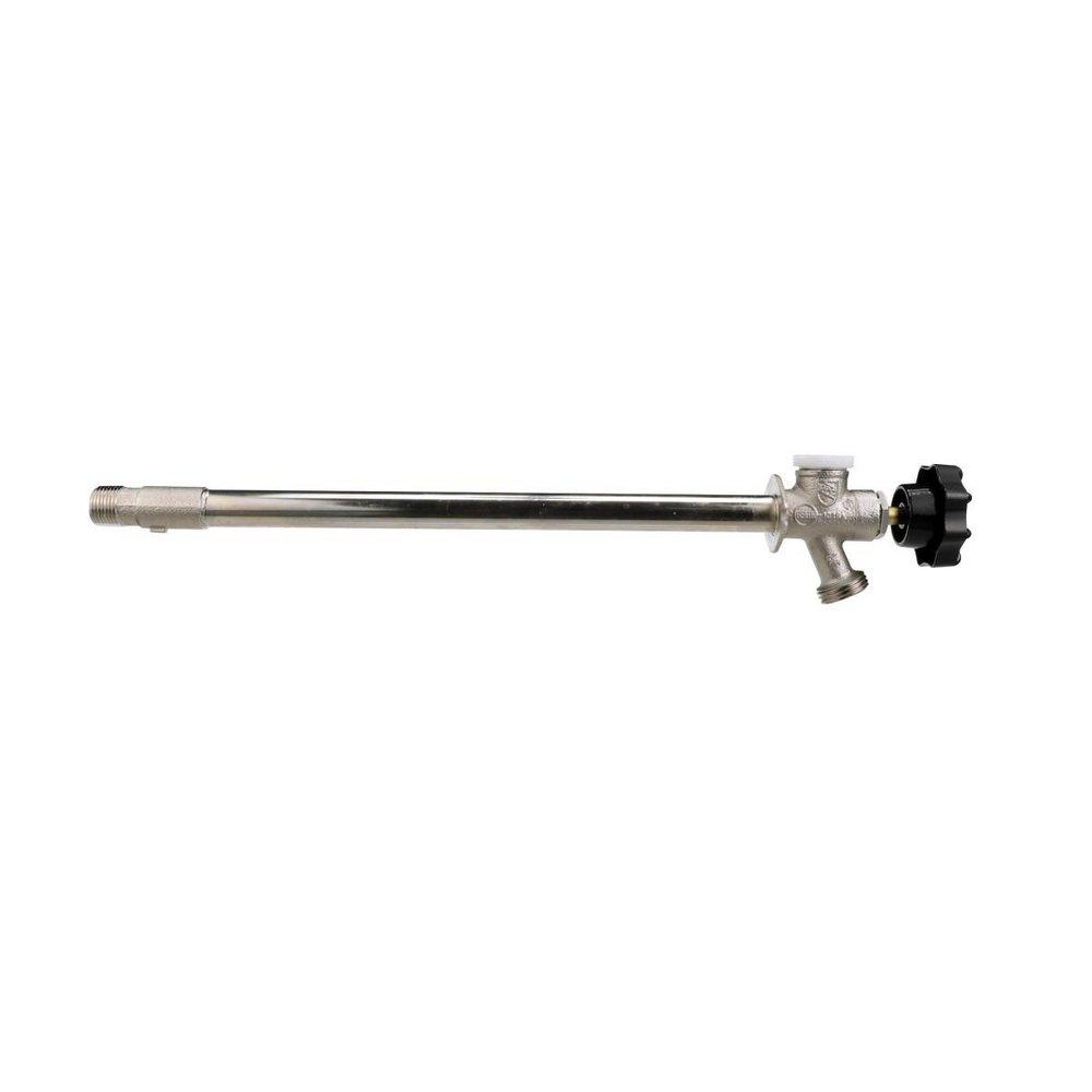 Watts Nickel Plated Nickel Plated Solder and Male Threaded x MGHT 1/2 in. Wall Hydrant 