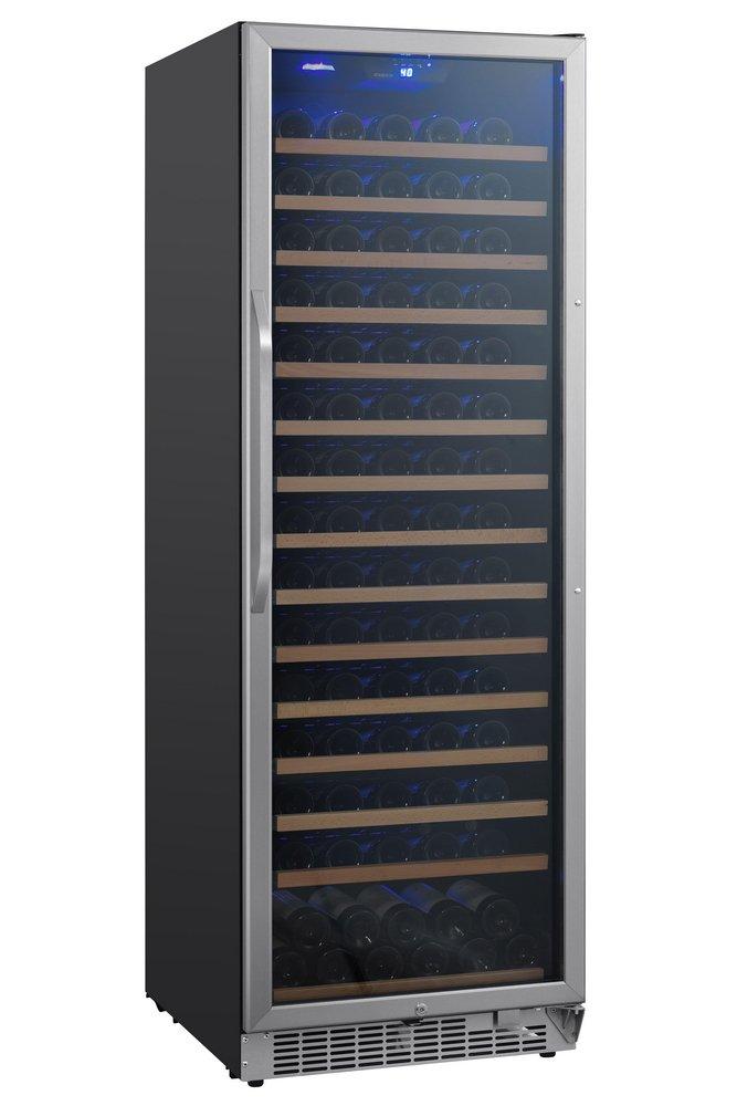Edgestar Stainless Steel/Black 23-7/16 in. 151 Bottles Wine Cooler 
