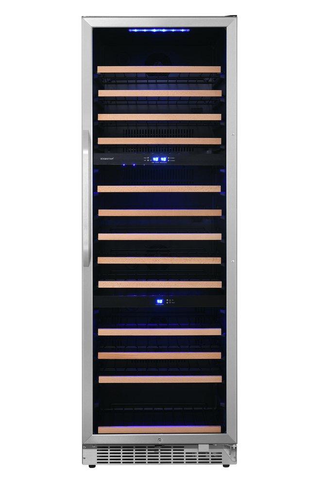 Edgestar Stainless Steel 23-7/16 in. 131 Bottles Wine Cooler 