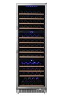 Edgestar Stainless Steel/Black 23-7/16 in. 131 Bottles Wine Cooler 