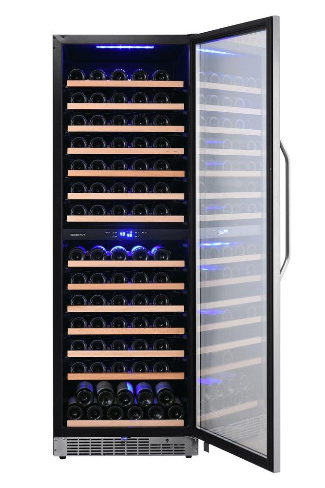 Edgestar Stainless Steel 23-7/16 in. 155 Bottles Wine Cooler 