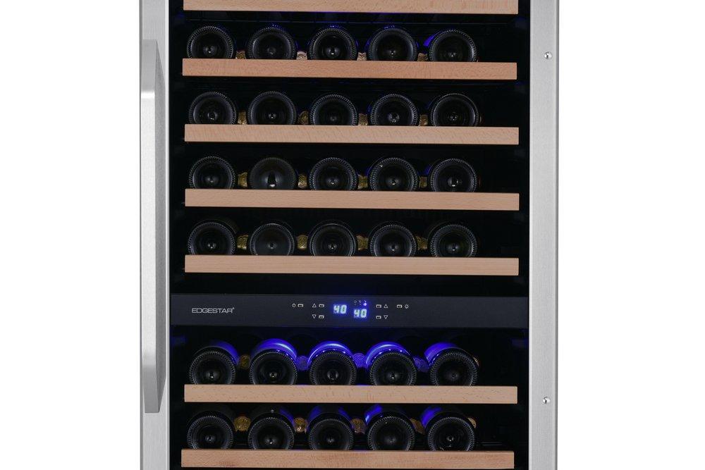 Edgestar Stainless Steel 23-7/16 in. 155 Bottles Wine Cooler 