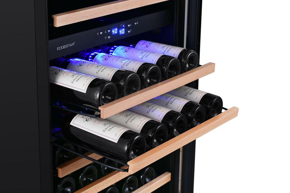 Edgestar Stainless Steel 23-7/16 in. 155 Bottles Wine Cooler 