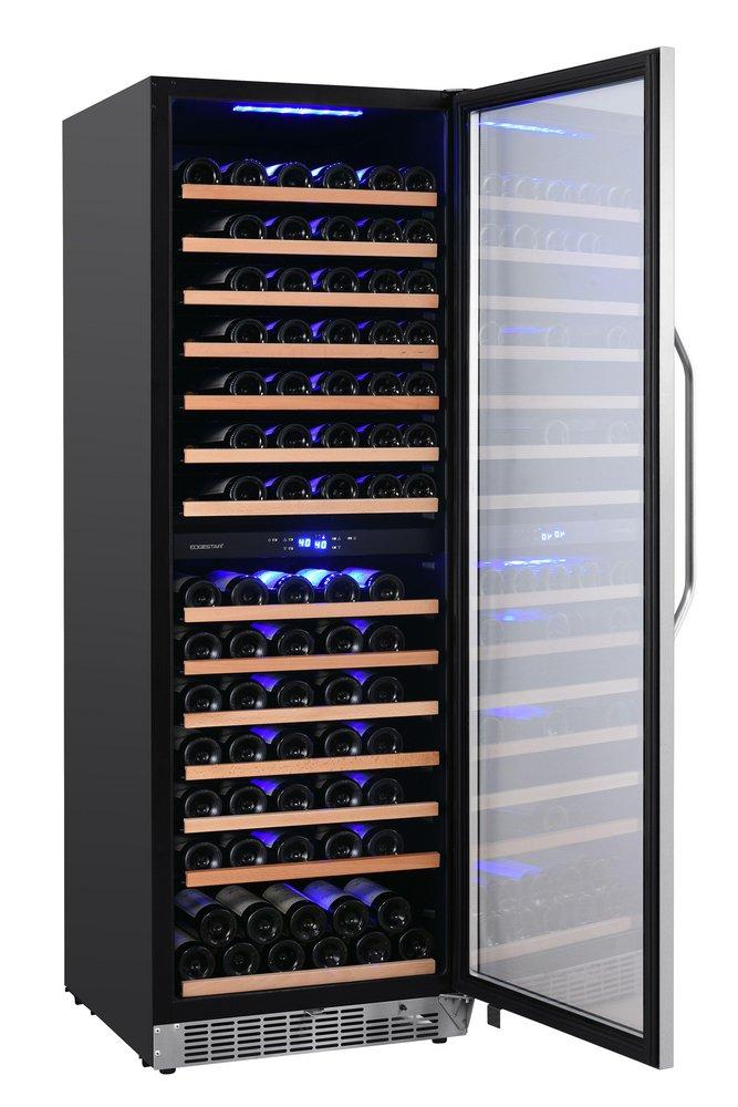 Edgestar Stainless Steel 23-7/16 in. 155 Bottles Wine Cooler 