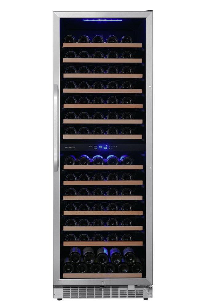 Edgestar Stainless Steel 23-7/16 in. 155 Bottles Wine Cooler 