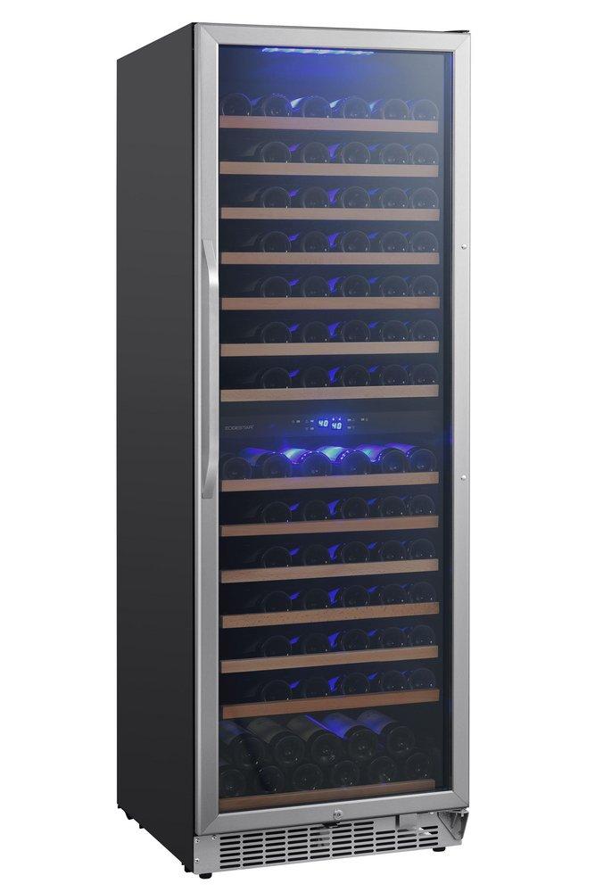 Edgestar Stainless Steel/Black 23-7/16 in. 155 Bottles Wine Cooler 