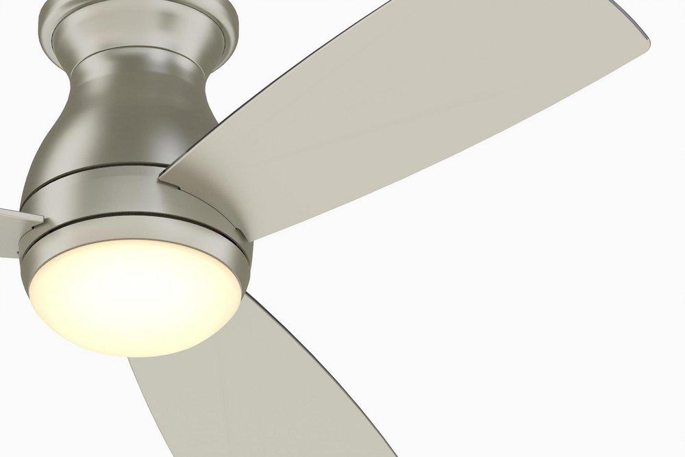 Fanimation Brushed Nickel 50W 1-Light LED 3-Blade Ceiling Fan 