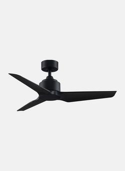 29W 1-Light LED 3-Blade Ceiling Fan in Black