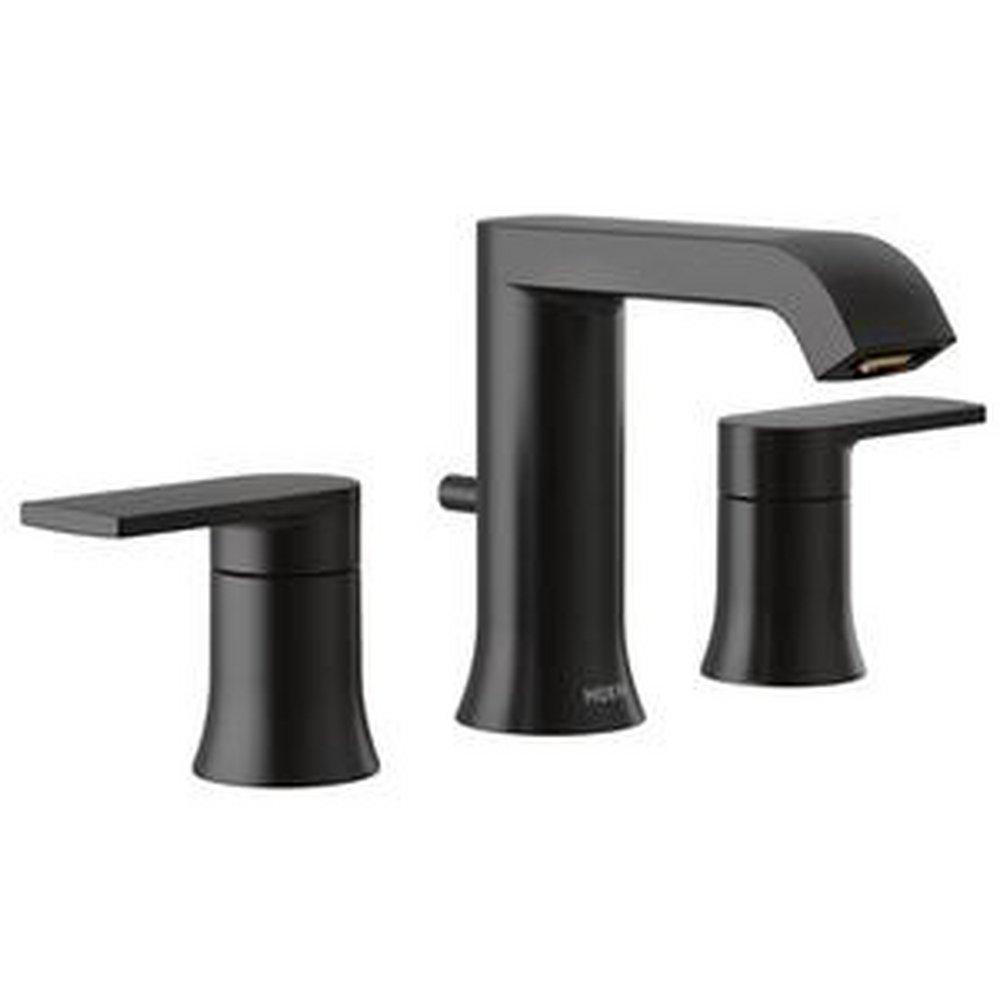 Moen Two Handle Widespread Bathroom Sink Faucet in Matte Black | Ferguson