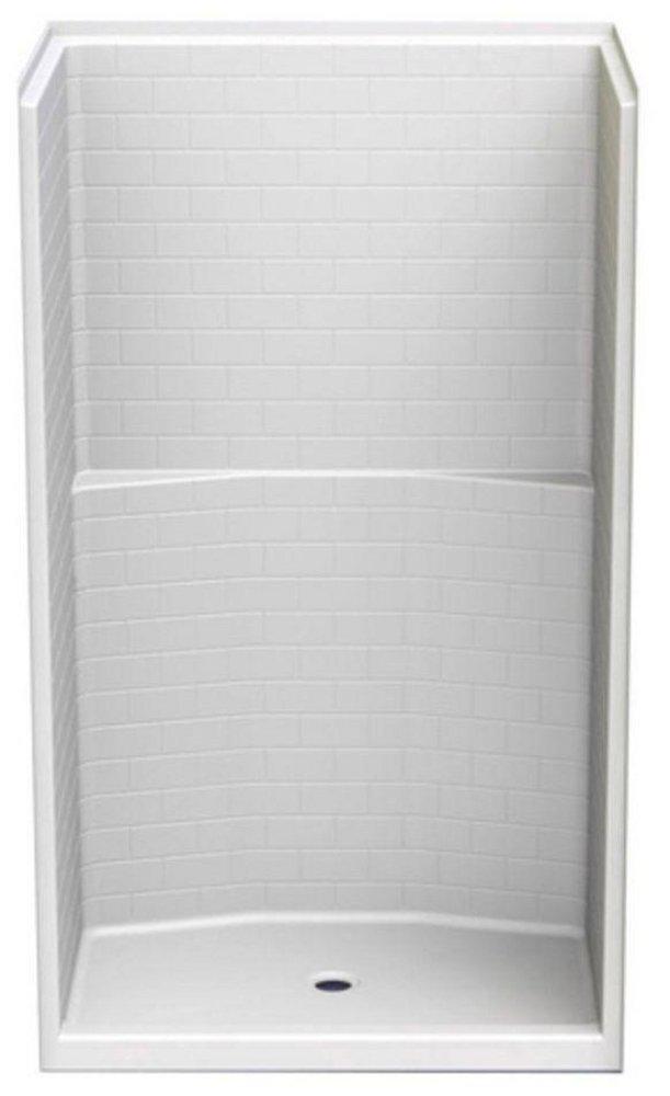 Aquatic White 48 x 81-1/4 in. Alcove Shower Unit 