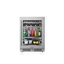 23-13/16 in. 5.21 cu. ft. Beverage Cooler in Stainless Steel