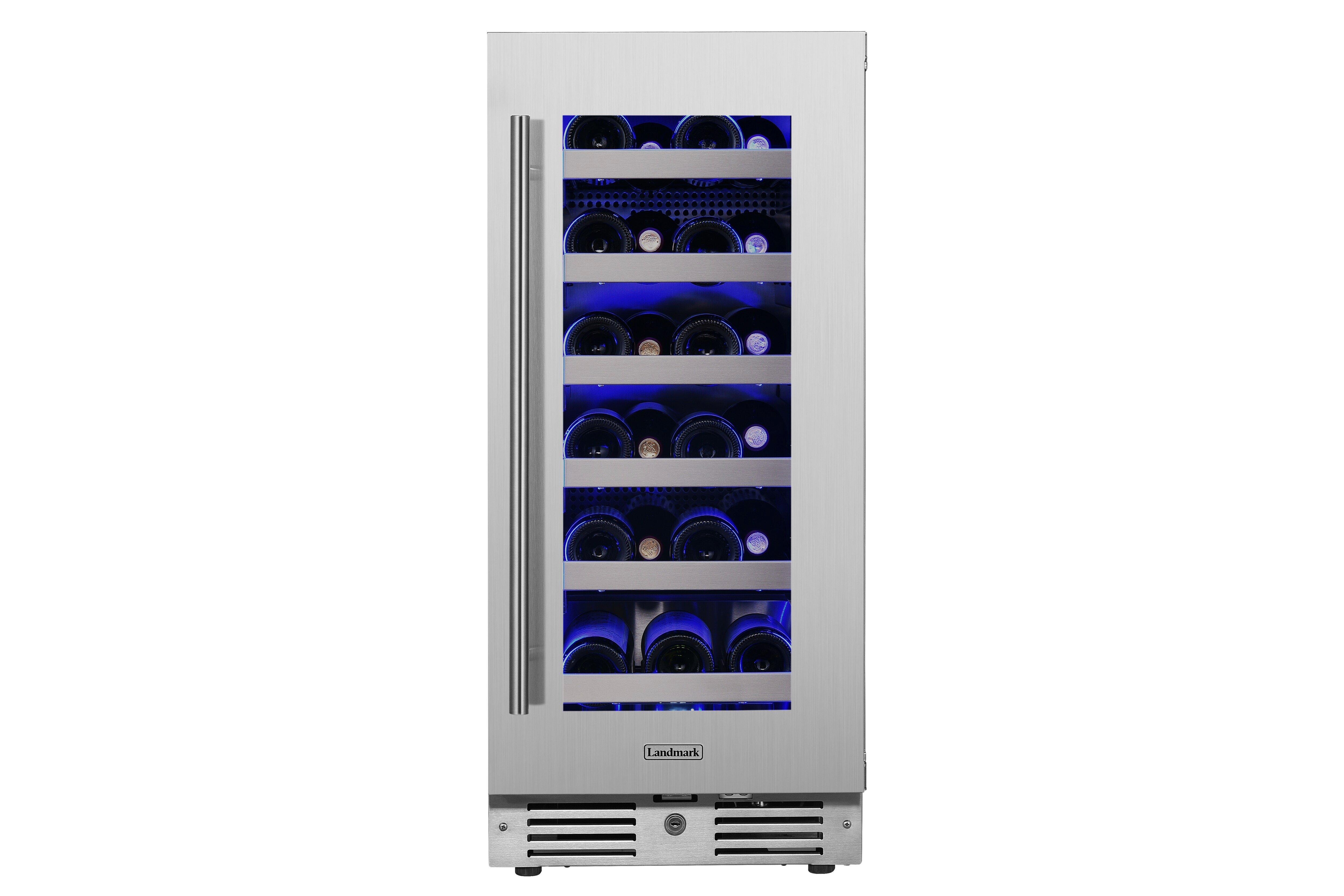 Landmark Stainless Steel 15 in. 2.89 cu. ft. Wine Cooler 