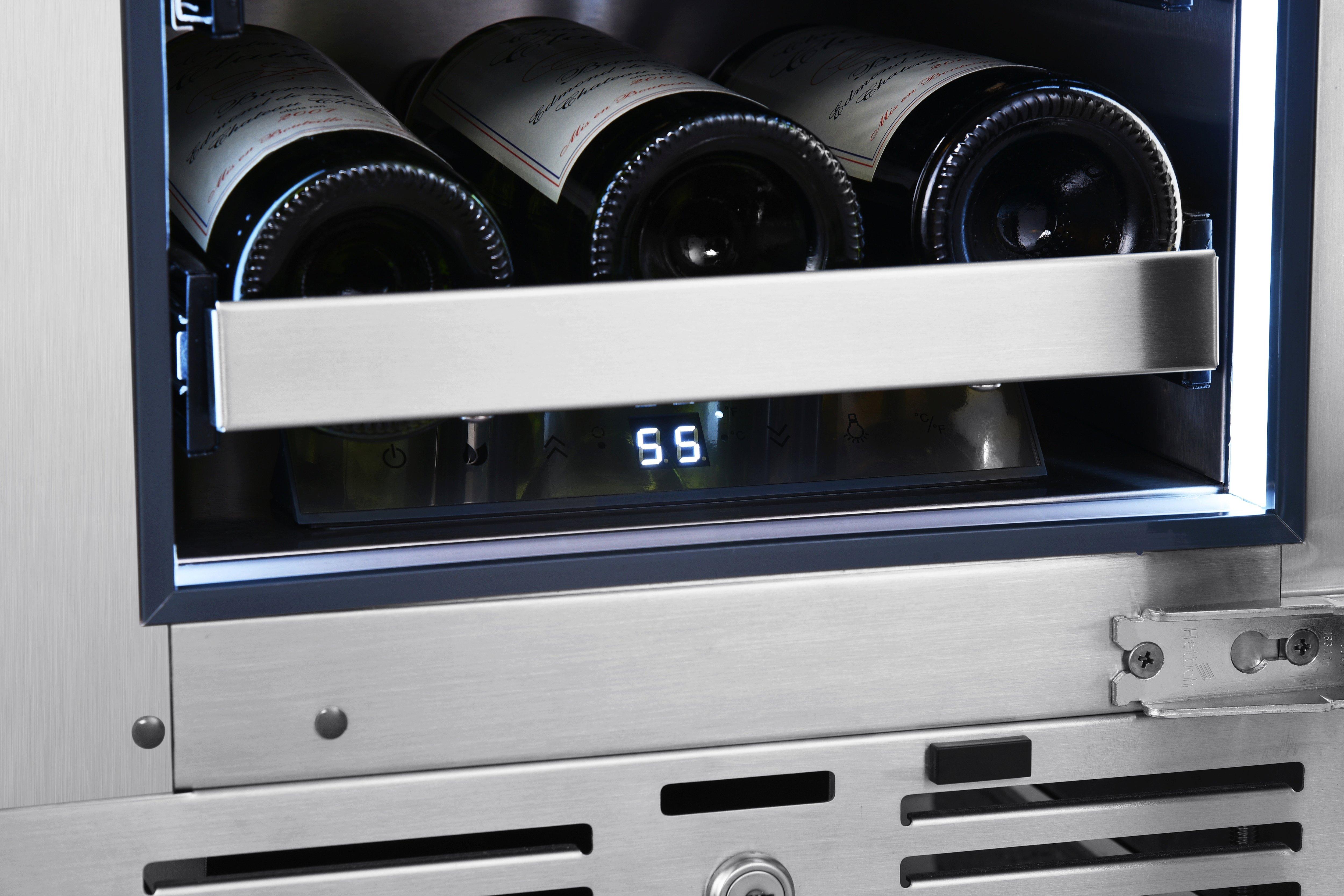 Landmark Stainless Steel 15 in. 2.89 cu. ft. Wine Cooler 