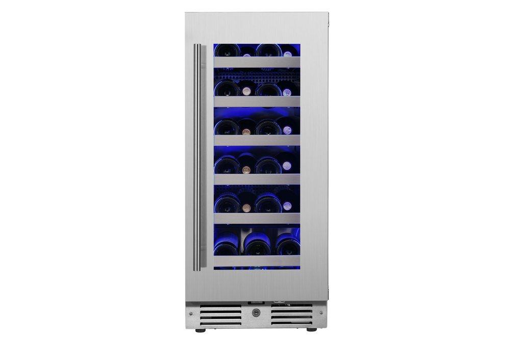 Landmark Stainless Steel 15 in. 2.89 cu. ft. Wine Cooler 