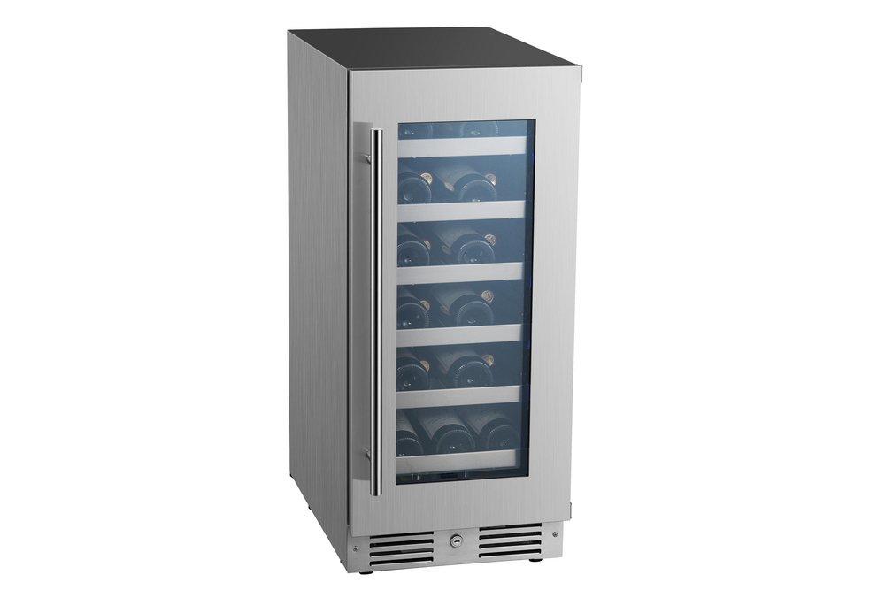 Landmark Stainless Steel 15 in. 2.89 cu. ft. Wine Cooler 