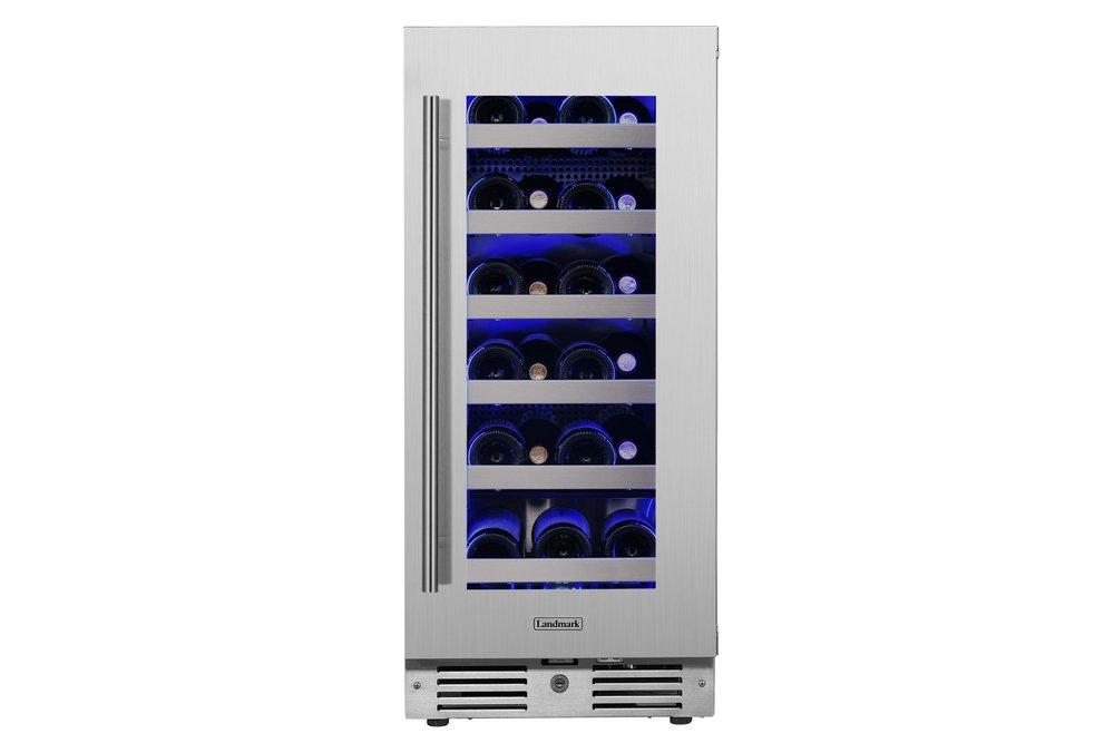 Landmark Stainless Steel 15 in. 2.89 cu. ft. Wine Cooler 